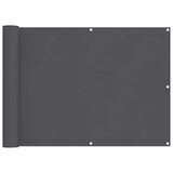 Vidaxl balkonscherm 75x500 cm oxford stof antraciet
