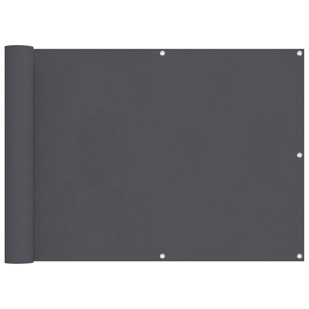 Vidaxl balkonscherm 75x500 cm oxford stof antraciet