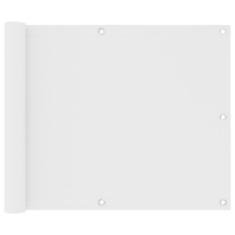 Vidaxl balkonscherm 75x600 cm oxford stof wit
