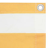 Vidaxl balkonscherm 120x300 cm oxford stof wit en geel