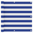 Vidaxl balkonscherm 90x400 cm oxford stof wit en blauw