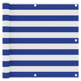 Vidaxl balkonscherm 90x400 cm oxford stof wit en blauw