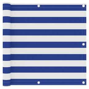 Vidaxl balkonscherm 90x400 cm oxford stof wit en blauw