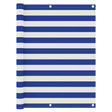 Vidaxl balkonscherm 120x300 cm oxford stof wit en blauw