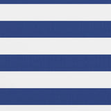Vidaxl balkonscherm 120x400 cm oxford stof wit en blauw