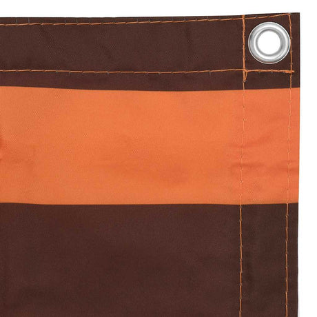 Vidaxl balkonscherm 75x300 cm oxford stof oranje en bruin
