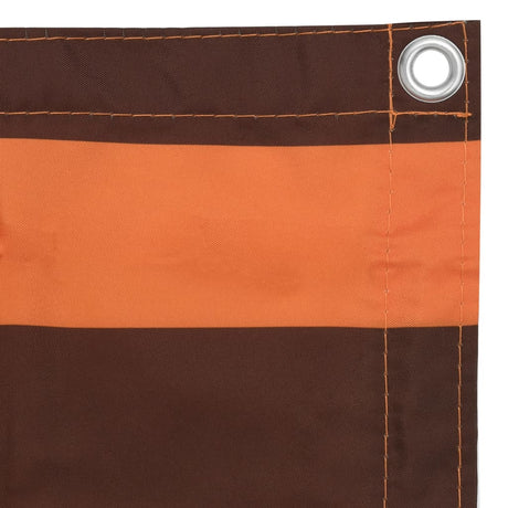 Vidaxl balkonscherm 120x300 cm oxford stof oranje en bruin