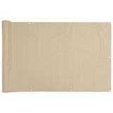 Vidaxl balkonscherm 75x300 cm oxford stof beige