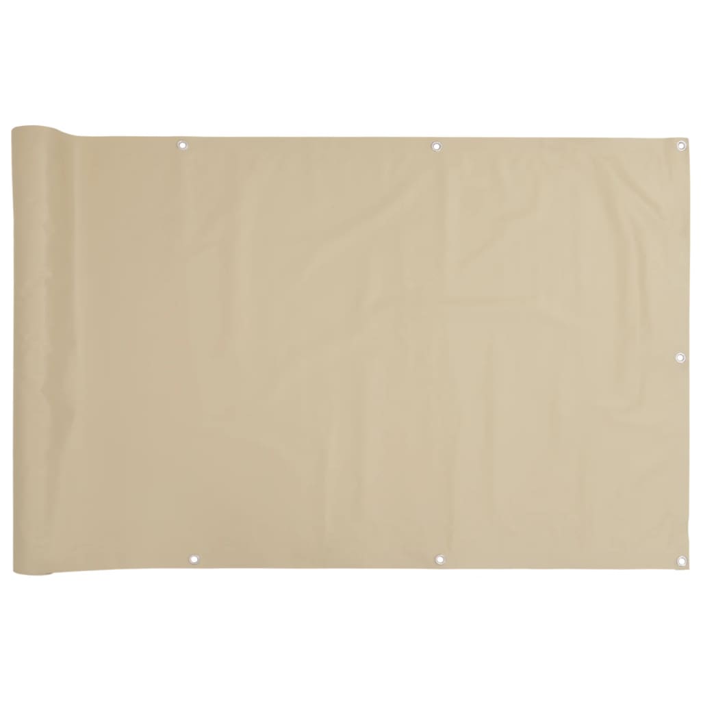 Vidaxl balkonskærm 90x300 cm Oxford stof beige