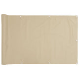 Vidaxl Balkon zaslon 90x300 cm Oxford Fabric Beige