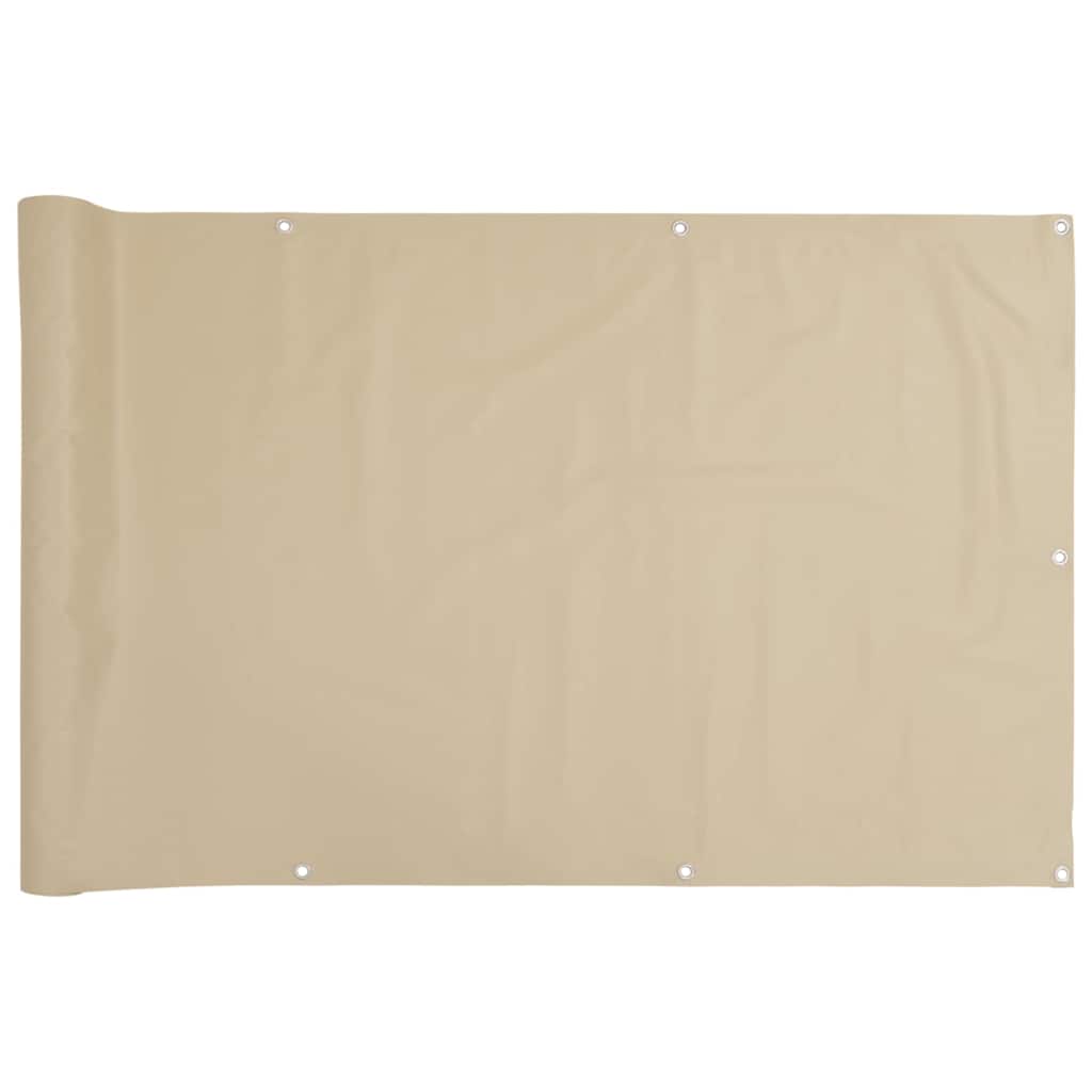 Vidaxl balkonscherm 90x300 cm oxford stof beige