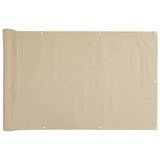 Vidaxl balkonscherm 90x300 cm oxford stof beige