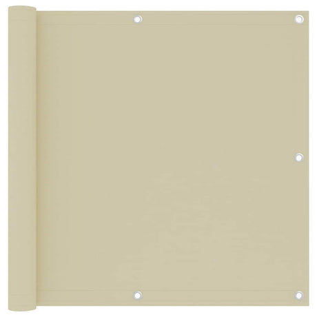 Vidaxl balkonscherm 90x500 cm oxford stof crème