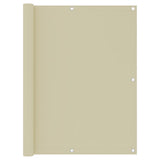 Vidaxl balkonscherm 120x300 cm oxford stof crème