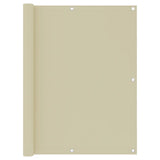 Vidaxl balkonscherm 120x600 cm oxford stof crème