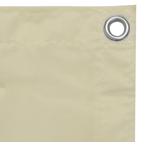 Vidaxl balkonscherm 120x600 cm oxford stof crème