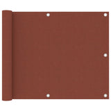 Vidaxl balkonscherm 75x300 cm oxford stof terracotta