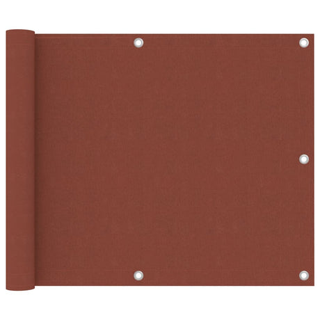 Vidaxl balkonscherm 75x300 cm oxford stof terracotta