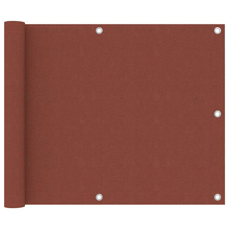 Vidaxl balkonscherm 75x500 cm oxford stof terracotta
