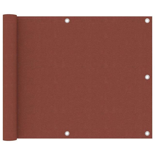 Vidaxl balkonscherm 75x500 cm oxford stof terracotta