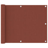 Vidaxl balkonscherm 75x500 cm oxford stof terracotta