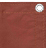 Vidaxl balkonscherm 120x600 cm oxford stof terracotta