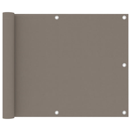 Vidaxl balkonscherm 75x300 cm oxford stof taupe