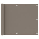 Vidaxl balkonscherm 75x400 cm oxford stof taupe