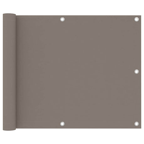 Vidaxl balkonscherm 75x600 cm oxford stof taupe