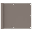 Vidaxl balkonscherm 75x600 cm oxford stof taupe
