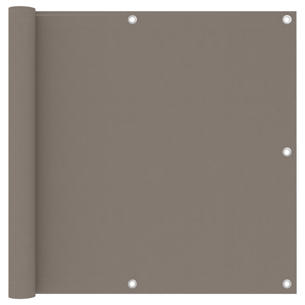 Vidaxl Balkon Bildschirm 90x300 cm Oxford Stofftaupe