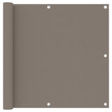 Vidaxl balkonscherm 90x400 cm oxford stof taupe