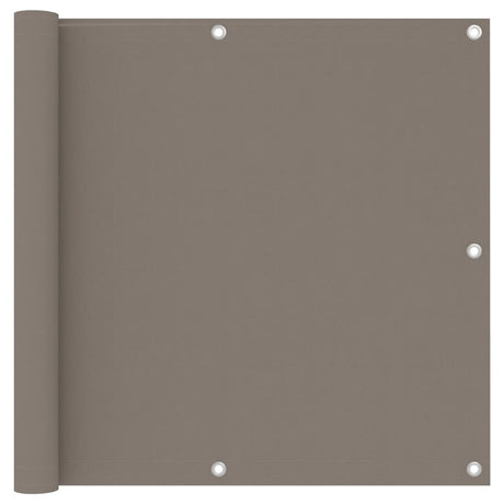 Vidaxl balkonscherm 90x400 cm oxford stof taupe