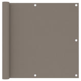 Vidaxl balkonscherm 90x500 cm oxford stof taupe