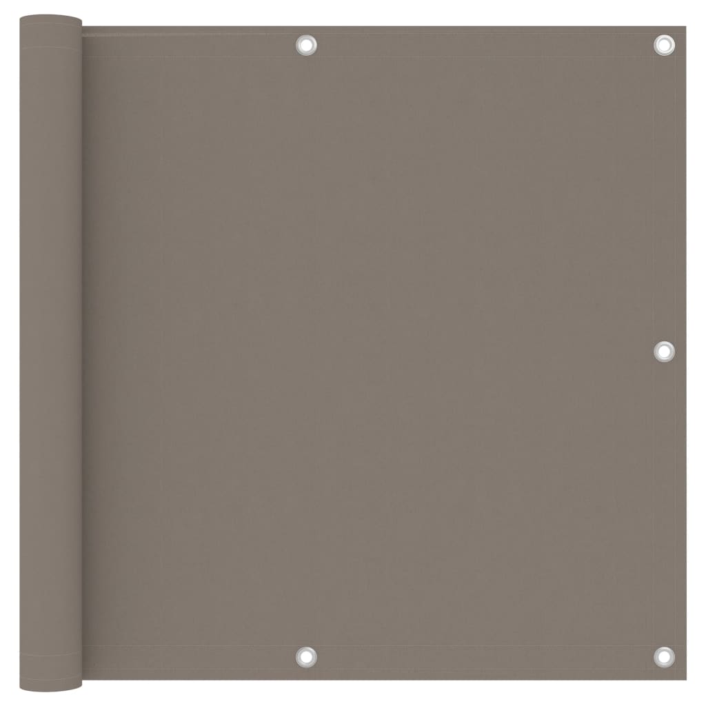 Vidaxl Balkon zaslon 90x500 cm Oxford Fabric Taupe