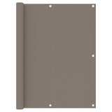 Vidaxl balkonscherm 120x500 cm oxford stof taupe