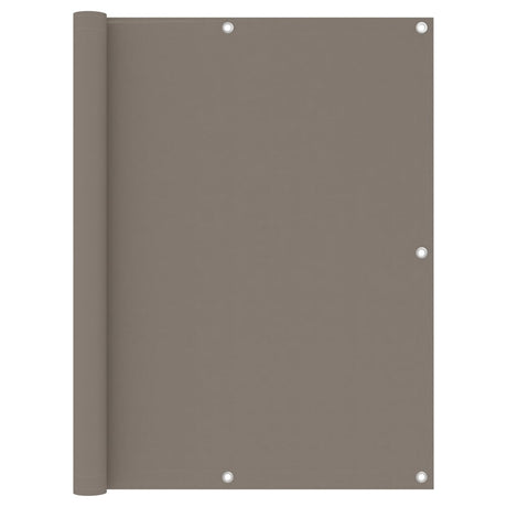 Vidaxl balkonscherm 120x600 cm oxford stof taupe
