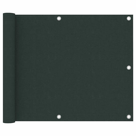 Vidaxl balkonscherm 75x400 cm oxford stof donkergroen