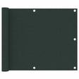Vidaxl balkonscherm 75x600 cm oxford stof donkergroen