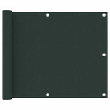 Vidaxl balkonscherm 75x600 cm oxford stof donkergroen
