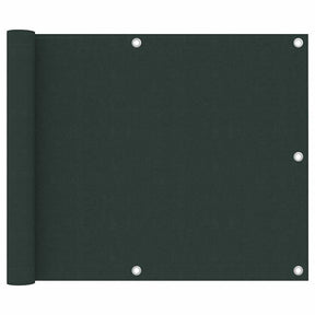 Vidaxl balkonscherm 75x600 cm oxford stof donkergroen