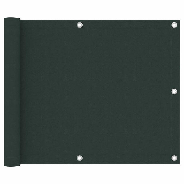 Vidaxl balkonscherm 75x600 cm oxford stof donkergroen