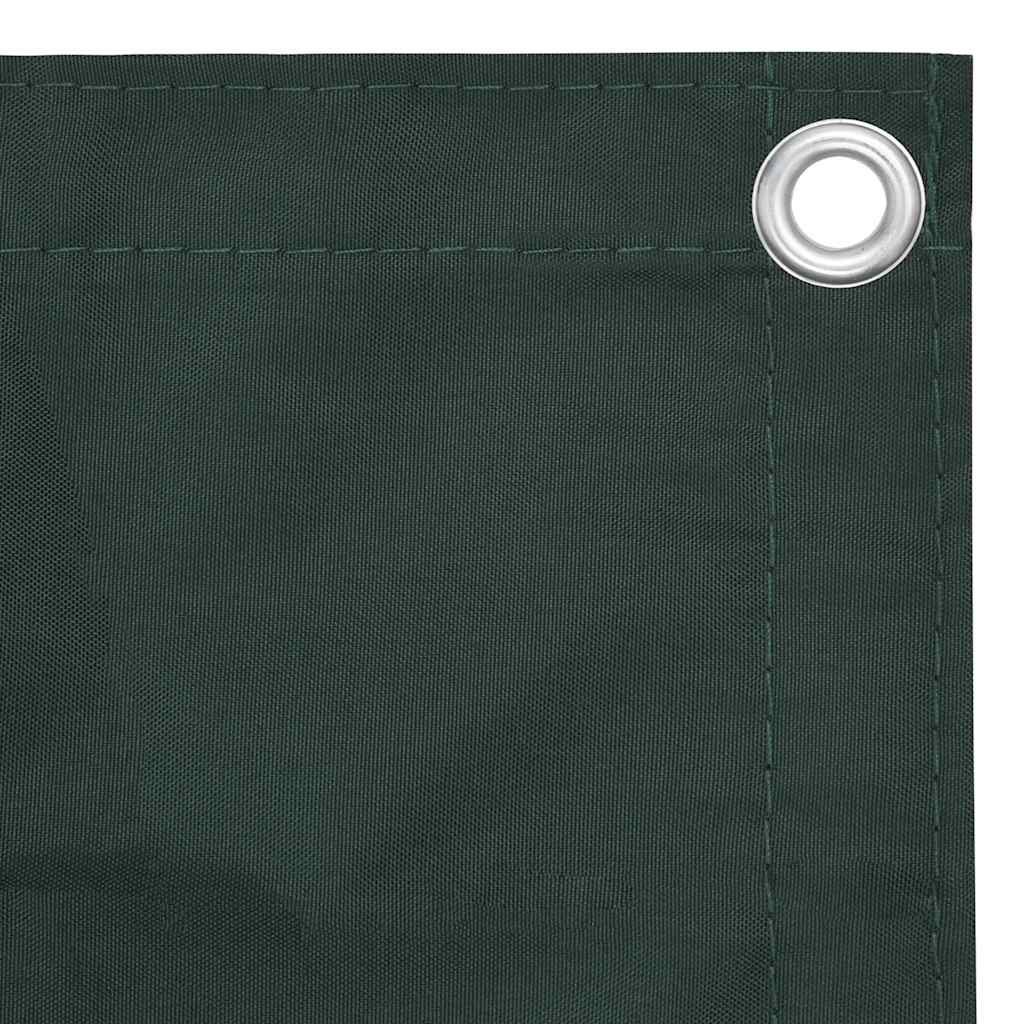 Vidaxl balkonscherm 75x600 cm oxford stof donkergroen
