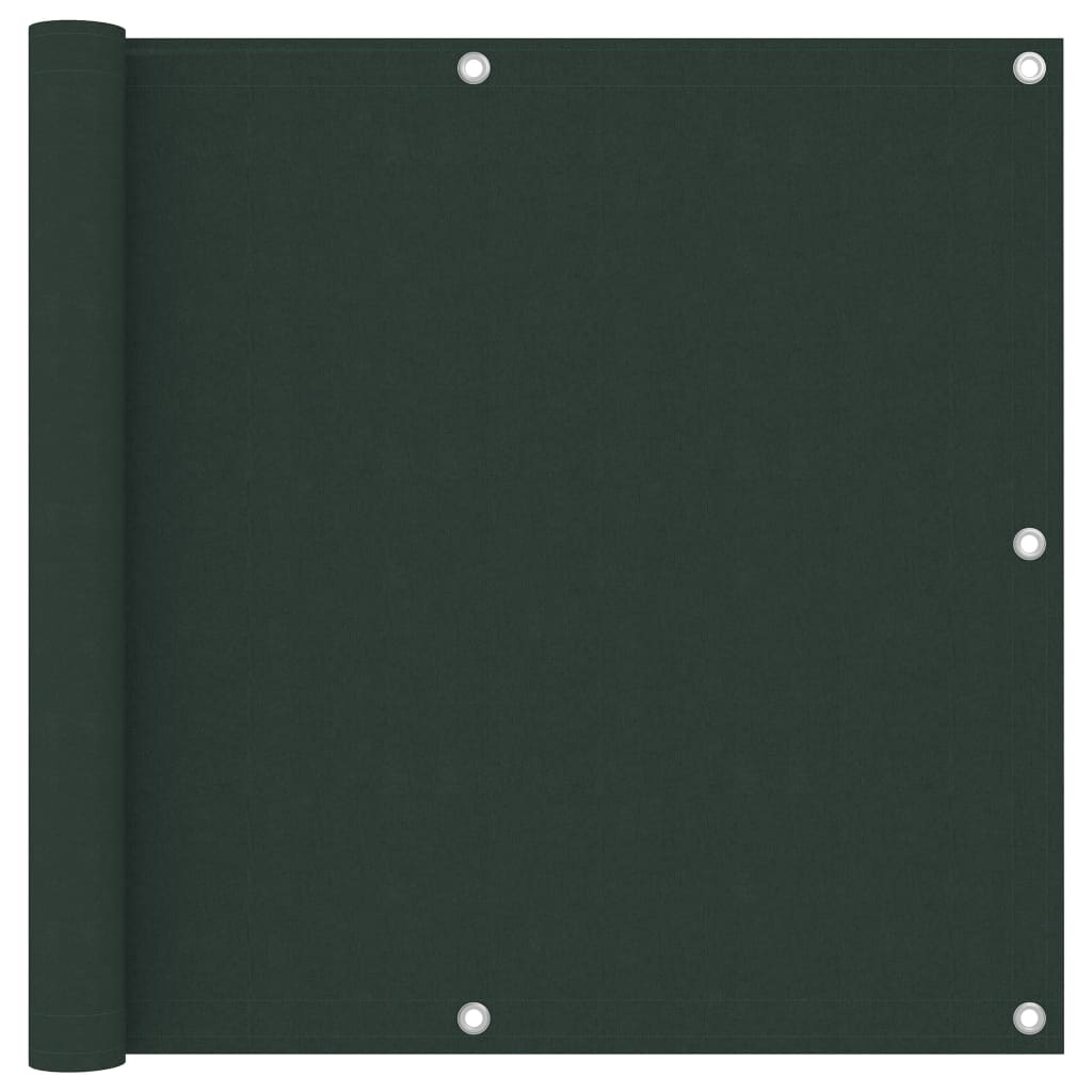 Vidaxl Balkon ekran 90x400 cm Oxford Fabric Dark Green