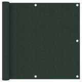 Vidaxl Balkon ekran 90x400 cm Oxford Fabric Dark Green