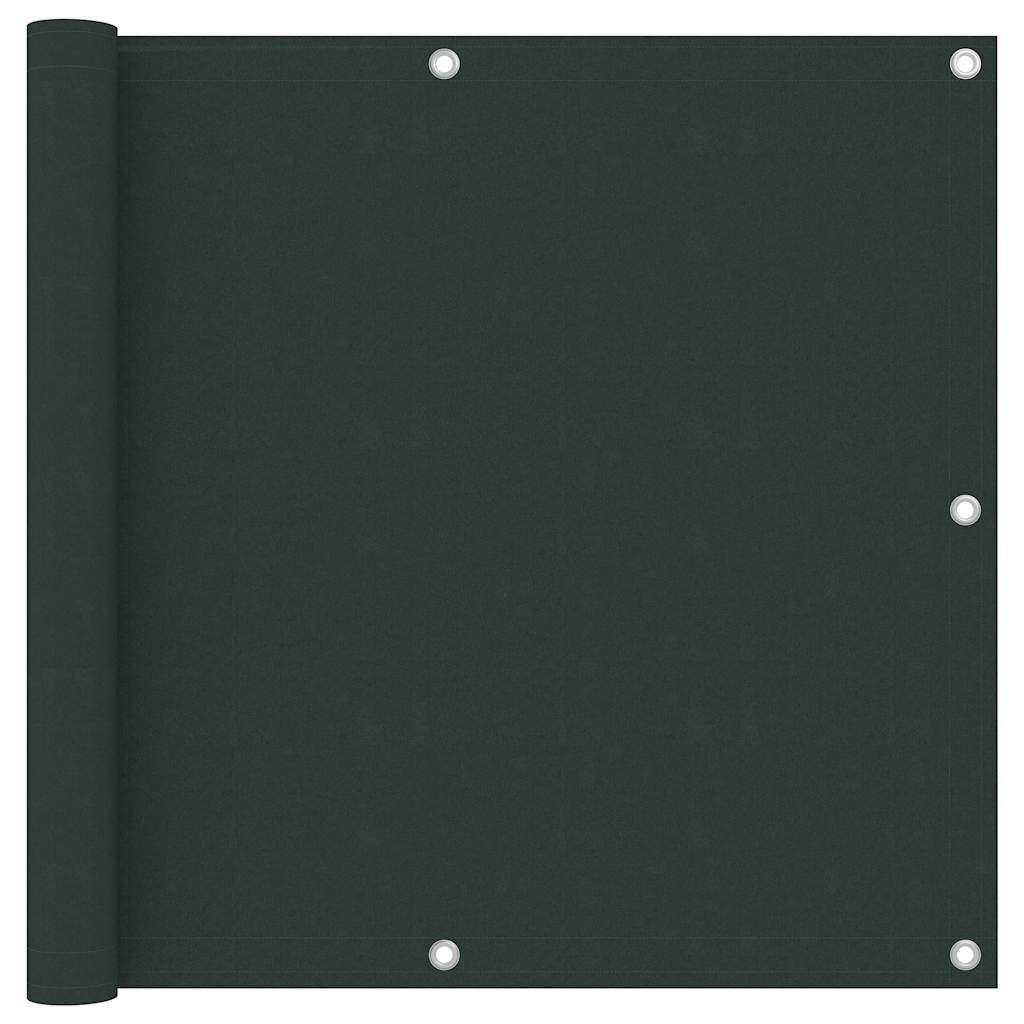 Vidaxl balkonscherm 90x500 cm oxford stof donkergroen