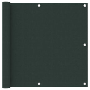 Vidaxl balkonscherm 90x500 cm oxford stof donkergroen