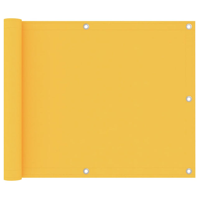 Vidaxl balkonscherm 75x500 cm oxford stof geel