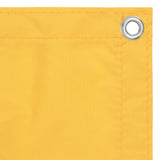 Vidaxl balkonscherm 75x600 cm oxford stof geel