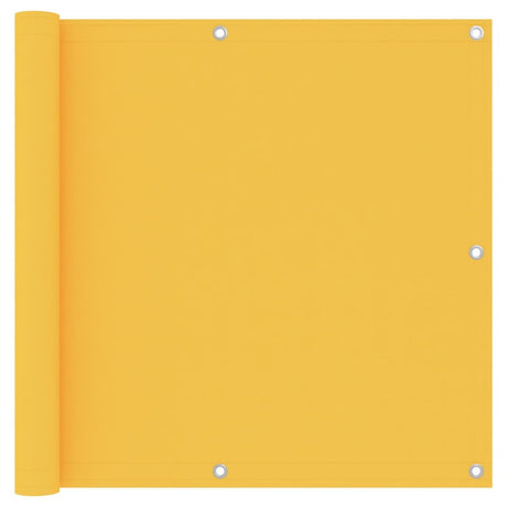 Vidaxl balkonscherm 90x600 cm oxford stof geel